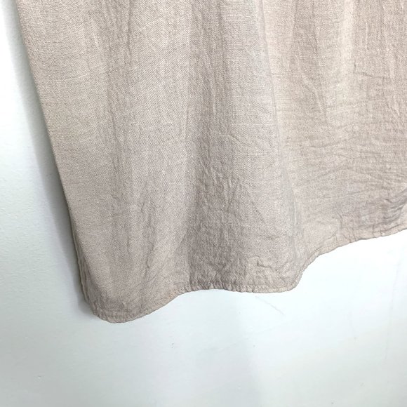 ELENA BALDI Italian 100% Natural Linen Dress Sz XS - Picture 5 of 9